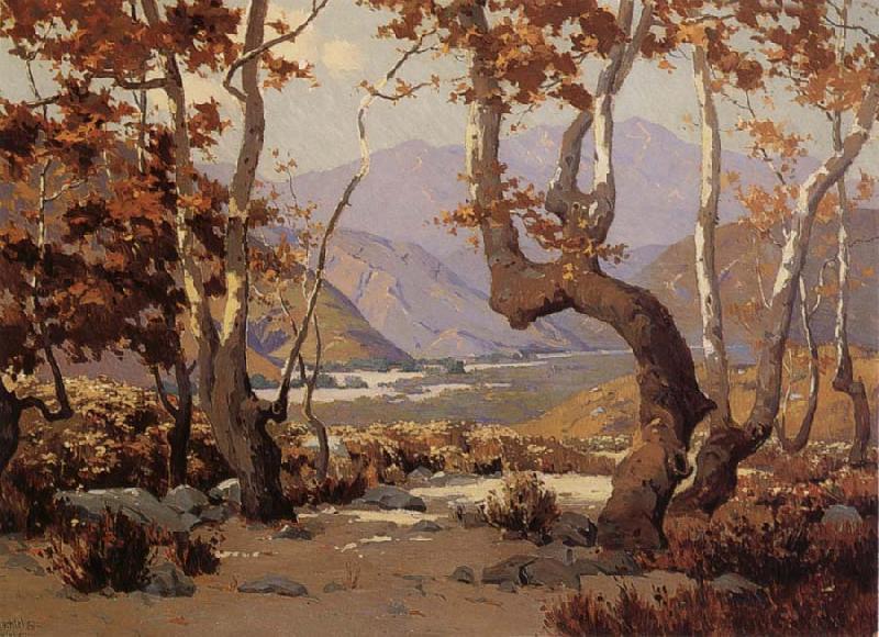 Elmer Wachtel Golder Autumn,Cajon Pass Sweden oil painting art